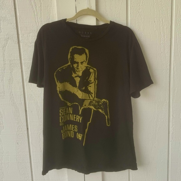 Y2k Vtg James Bond 007 Starring Sean Connery Movie T-shirt Sz XL Guess 2012 - Picture 3 of 7